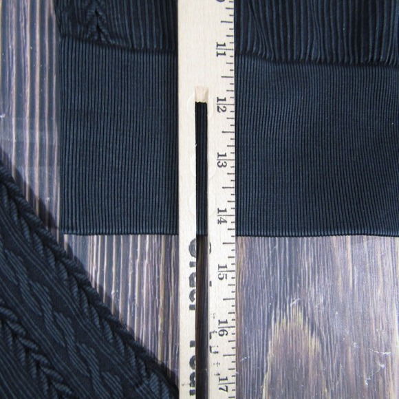 OFFLINE by Aerie Shirt Womens Medium Black Ribbed Long Sleeve Square Neck Crop - Picture 6 of 6